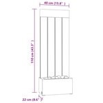 vidaXL Colonne à bulles avec LED RVB Inox et acrylique 110 cm