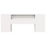 vidaXL Tête de lit avec rangement blanc 200 cm bois massif de pin
