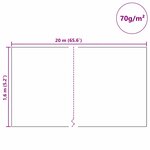 vidaXL Fleece de protection des plantes contre le gel Vert 20 x 1 6 m