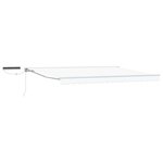vidaXL Auvent rétractable électrique Blanc 4 × 3 5 m