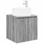 vidaXL Meuble de lavabo mural Sonoma gris 49 5 x 44 5 x 65 5 cm