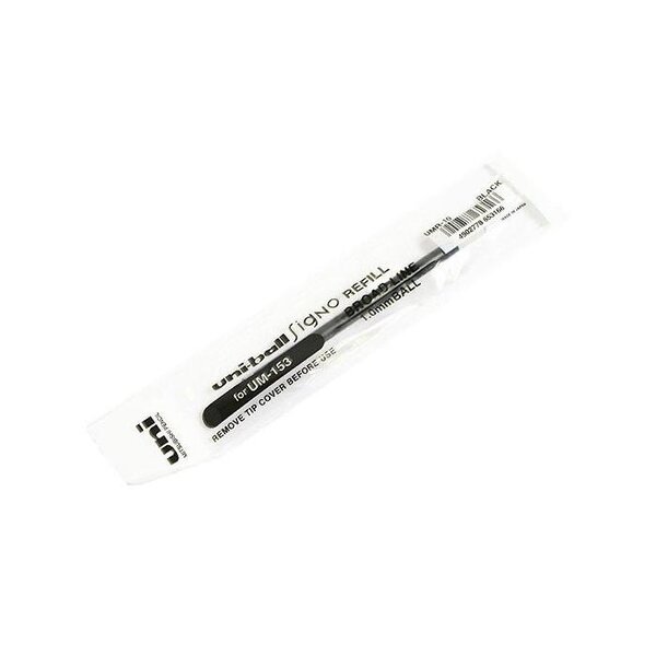 Recharge pour roller um153 encre gel signo broad umr10 pointe large 1mm noir x 12 uni-ball