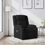 vidaXL Fauteuil de massage inclinable noir tissu