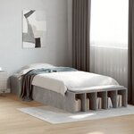 vidaXL Cadre de lit sans matelas gris béton 75x190 cm