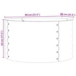 vidaXL Jardinière surélevée Marron 80 x 80 x 44 cm Acier