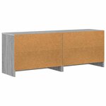 vidaXL Armoire de lit avec étagère 2 Pièces Sonoma gris 66 x 33 x 48 cm