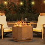 vidaXL Braise Brown 58 x 58 x 51 cm Weathering steel