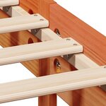vidaXL Cadre de lit sans matelas cire marron 120x200cm bois pin massif