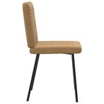 vidaXL Chaises à manger lot de 2 Marron Velours