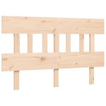 vidaXL Lit pour personne âgée sans matelas 140x190 cm bois massif
