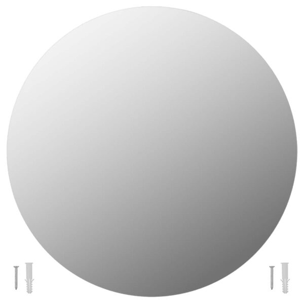 vidaXL Miroir mural 70 cm Rond Verre