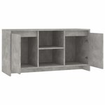 vidaXL Meuble TV Gris béton 102x37 5x52 5 cm Bois d'ingénierie