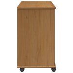 vidaXL Cabinet roulant 63 5 x 39 x 65 5 cm Bois de Pin Massif