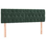 vidaXL Sommier à lattes de lit et matelas Vert foncé 140x190cm Velours