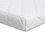vidaXL Matelas avec Couche de Coco Blanc 160 x 80 cm Mousse PU