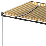 vidaXL Auvent automatique sur pied 350x250 cm Jaune/Blanc
