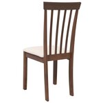 vidaXL Chaises à manger coussins 2 Pièces marron bois massif caoutchouc