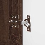 vidaXL Buffet avec tiroir Chêne brun 100 x 30 x 65 6 Bois d'ingénierie