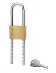 THIRARD - Cadenas à clé Anse Réglable  laiton  intérieur  anse acier  50mm  2 clés