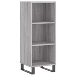 vidaXL Buffet sonoma gris 34 5x32 5x90 cm bois d'ingénierie