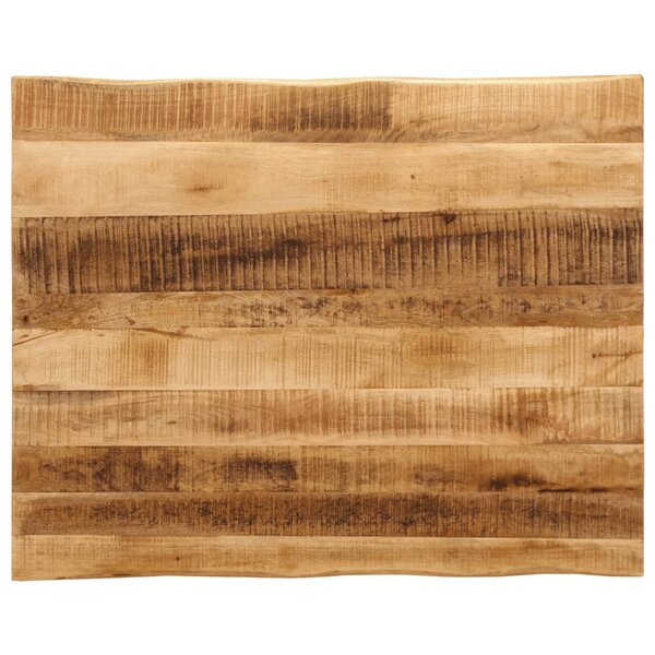 vidaXL Dessus de table bord vivant 100x80x3 8 cm bois de manguier brut