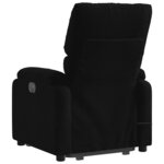 vidaXL Fauteuil inclinable de massage électrique Noir Tissu