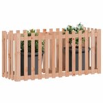 vidaXL Lit surélevé de jardin design de clôture bois douglas massif