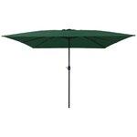 vidaXL Parasol de jardin Vert 295 x 295 x 245 cm Polyester et Acier