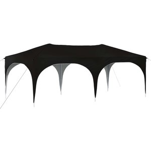 vidaXL Tente de fête pop-up 575 x 288 x 245 cm Noir Tissu Oxford