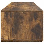 vidaXL Meuble TV mural Chêne fumé 98 x 41 x 30 cm Bois d'ingénierie