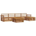 vidaXL Ensemble de canapés d'extérieur 6 pc Naturel