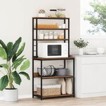 vidaXL Étagère de cuisine Bois Ancien 80 x 40 x 168 cm