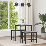 vidaXL Table de salle à manger / Table de repas MÉTAL