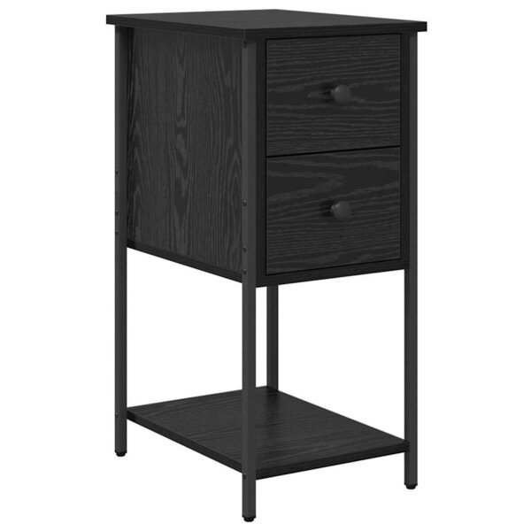 vidaXL Cabinet de chevet Chêne noir 32 x 42 x 70 cm Bois d'ingénierie