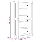 vidaXL Bibliothèque Sonoma gris 82 5x30 5x185 5 cm Bois d'ingénierie
