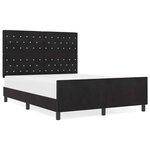 Cadre de lit vidaXL Noir 140x190 cm Velours