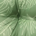 vidaXL Coussins de banc de jardin lot de 2 motif de feuilles tissu