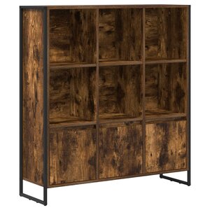 vidaXL Bibliothèque 2 Pièces Chêne Fumé 99 5 x 30 x 108 cm