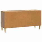 vidaXL Meuble TV Chêne artisanal 102 x 34 5 x 50 cm Bois d'ingénierie