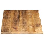 vidaXL Dessus de table 100x60x2 5cm bord vif bois massif manguier brut