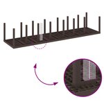 Ensemble de salle à manger de jardin de 15 pièces avec coussins Marron Poly rotin