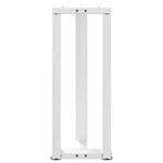 vidaXL Pieds de table console en T  2 pièces  blanc  25 x 28 x (72-73) cm  acier