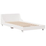 vidaXL Cadre de lit sans matelas blanc 90x200 cm bois de pin massif