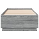 vidaXL Cadre de lit sans matelas sonoma gris 90x200 cm