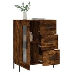 vidaXL Buffet chêne fumé 69 5x34x90 cm bois d'ingénierie