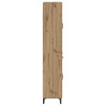 vidaXL Haut Armoire Montage mural Chêne artisanal 69 5 x 34 x 180 cm
