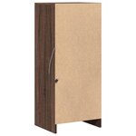 vidaXL Buffet avec LED chêne marron 42 5x34x100 cm bois d'ingénierie