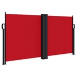 vidaXL Auvent latéral rétractable rouge 120x1000 cm