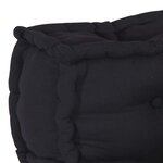 vidaXL Coussin 3 Pièces Anthracite 70 x 70 x 54 cm Polyester