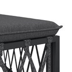 Salon de jardin meuble d'extérieur ensemble de mobilier avec coussins 4 pièces anthracite acier 02_0018292